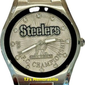 2010 PITTSBURGH STEELERS AFC CHAMPIONSHIP WATCH BULOVA & PRESENTATION BOX