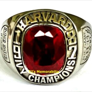 1987 HARVARD CRIMSON IVY LEAGUE FOOTBALL CHAMPIONSHIP RING