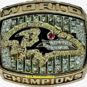 2000 BALTIMORE RAVENS SUPER BOWL XXXV CHAMPIONSHIP RING & PRESENTATION  BOX