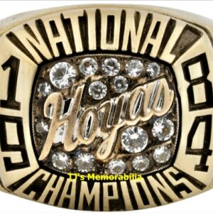1984 GEORGETOWN HOYAS BASKETBALL NCAA CHAMPIONSHIP RING