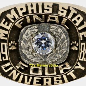 1985 MEMPHIS TIGERS BASKETBALL NCAA FINAL FOUR CHAMPIONSHIP RING