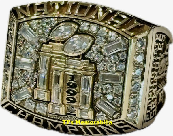 1999 FLORIDA STATE SEMINOLES FOOTBALL NATIONAL CHAMPIONSHIP RING - Image 2