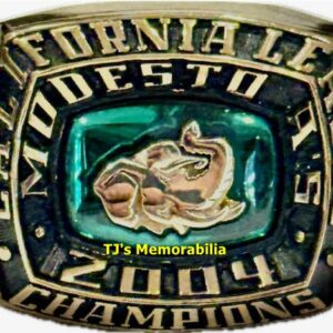 2004 MODESTO A'S CALIFORNIA LEAGUE CHAMPIONSHIP RING