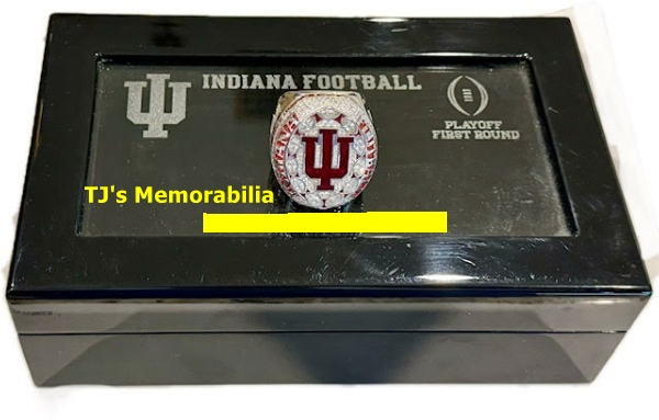 2024 INDIANA HOOSIERS FOOTBALL FIRST PLAYOFF CHAMPIONSHIP RING & PRESENTATION BOX - Image 3