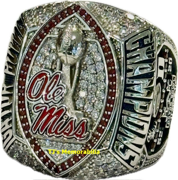 2025 OLE MISS MISSISSIPPI REBELS GATOR BOWL CHAMPIONSHIP RING - Image 2