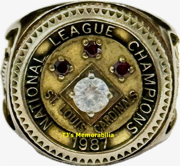 1987 ST LOUIS CARDINALS NATIONAL LEAGUE CHAMPIONSHIP RING
